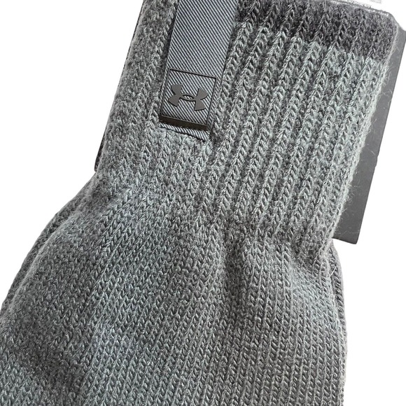 Under Armour Mens Halftime Tech‎ Gloves Grey Size Medium New - Picture 2 of 6